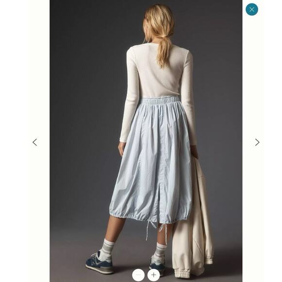 Daily Practice Anthropologie Twofer Midi Dress S Long Sleeve Cottagecore Fairy - Picture 2 of 16